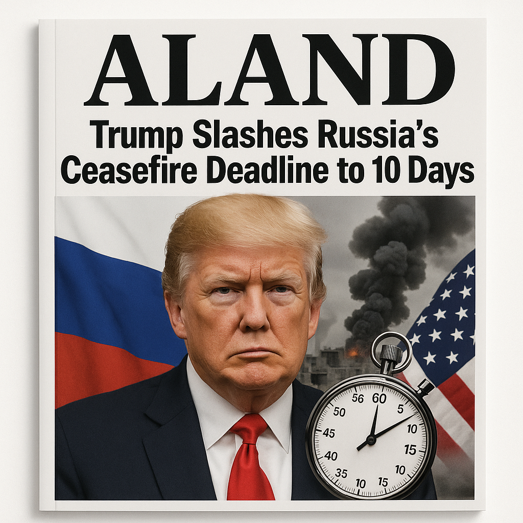  ALAND Magazine Cover - Trump Slashes Russia’s Ceasefire Deadline to 10 Days
